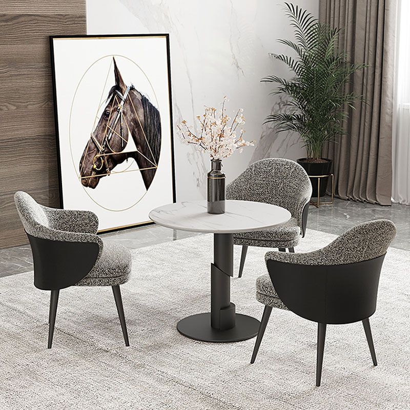 Nordic Style Metal Dining Chair Upholstered Arm Chair for Restaurant Use Clearhalo 'Dining Chairs' 'Dining Tables & Seating' 'dining_chair' 'furn' 'furn_dining_chair' 'Furniture' 'Kitchen & Dining Furniture' 1200x1200_fd196017-bfa3-4e06-ac00-49452787f47d