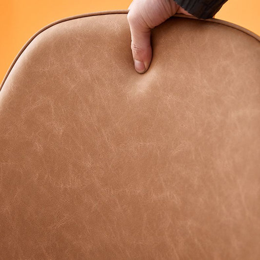 Modern Style Metal Dining Chair Armless PU Leather Side Chair for Home Use