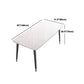 Modern Dinette Set 1/4/5 Pieces Rectangle White Marble Dining Table Set Clearhalo 'Dining Room Sets' 'Dining Tables & Seating' 'dining_room_set' 'furn' 'furn_dining_room_set' 'Furniture' 'Kitchen & Dining Furniture' 1200x1200_fd1a441c-8c92-468a-9057-ef5fe5dc78d5