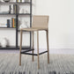 Modern Bar-stool Leather Counter Bar Stool with Metal Legs for Kitchen Clearhalo 'Bar Furniture' 'Bar Stools' 'bar_stools' 'furn' 'furn_bar_stools' 'Furniture' 'furniture_bar_stools' 'Kitchen & Dining Furniture' 1200x1200_fd1ac16e-e8ac-4d8b-8ece-d03b5334979a