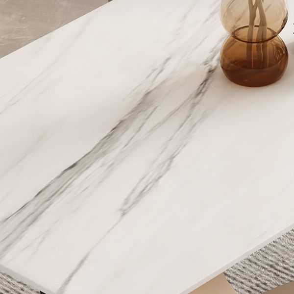 Luxury Sintered Stone Top Dining Set Rectangle 1/3/4/6/7 Pieces Dining Table with Chairs Clearhalo 'Dining Room Sets' 'Dining Tables & Seating' 'dining_room_set' 'furn' 'furn_dining_room_set' 'Furniture' 'furniture_dining_room_set' 'Kitchen & Dining Furniture' 1200x1200_fd1afbbb-b77b-44c3-ae06-4cc7fbe6ba85