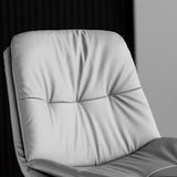 Tabouret de comptoir en fausse en cuir en métal en métal contemporain avec finition mate en finition mate