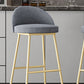 Glam Dessert Shop Footrest Stool Matte Finish Velvet Bar Stool Clearhalo 'Bar Furniture' 'Bar Stools' 'bar_stools' 'furn' 'furn_bar_stools' 'Furniture' 'furniture_bar_stools' 'Kitchen & Dining Furniture' 1200x1200_fd1bd586-5c77-40ee-bd37-ecfe8eec21f2