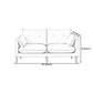 Linen Square Arm Modern Sofa with Loose Back for Living Room and Apartment Clearhalo 'furn' 'furn_sofas' 'Furniture' 'furniture_sofas' 'kitchen' 'kitchen_sofas' 'Living Room Furniture' 'Sofa' 'sofas' 1200x1200_fd1cf0d3-8e02-4dd2-b0bf-611380510886