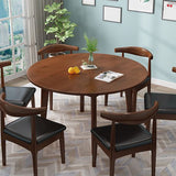 Round Wood Color Dining Table Simplicity Solid Wood 4 Legs Table for Dining Room Clearhalo ' dining_table' 'Dining Tables & Seating' 'Dining Tables' 'furn' 'furn_dining_table' 'Furniture' 'furniture_dining_table' 'Kitchen & Dining Furniture' 'kitchen&dining_furn' 'kitchen' 'kitchen_dining_table' 1200x1200_fd1e4fcf-7179-4815-8da1-540ee6ee6da5