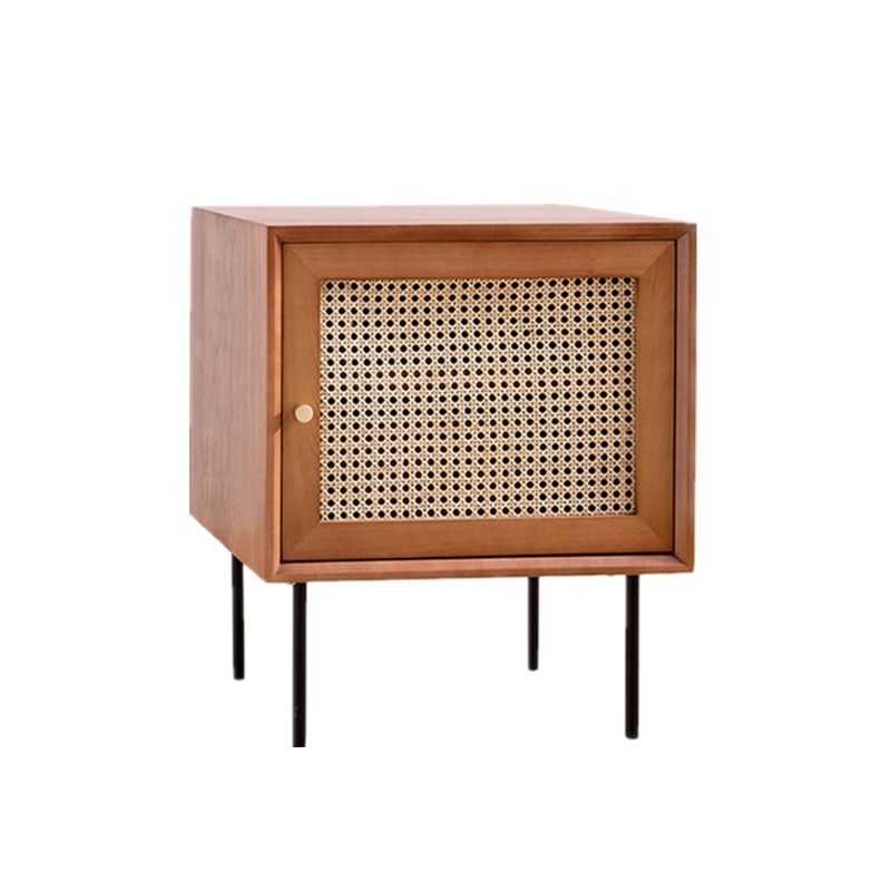 Mesa de acento de madera contemporánea Noche 23.6 "Cama de altura Nightsand