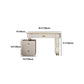 Glam Cream Makeup Vanity Table Dresser With Storage Drawers for Bedroom