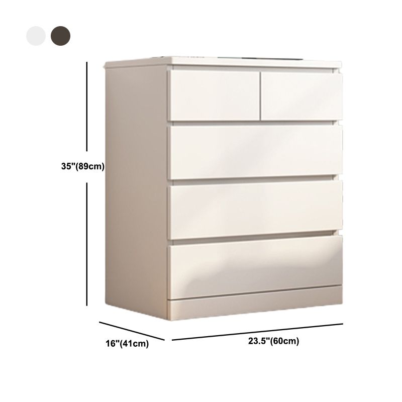 16.14 "Large coffre rectangle d'accentuation du bois moderne avec tiroirs