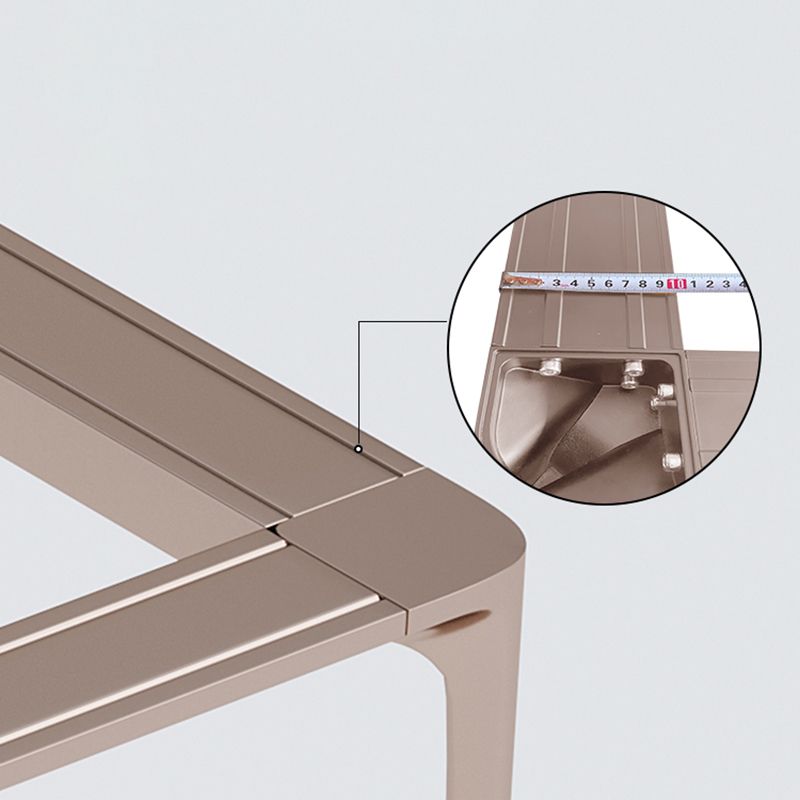 Modern Rectangle Dining Table Sintered Stone Table with 4 Legs Clearhalo 'Dining Tables & Seating' 'Dining Tables' 'dining_table' 'furn' 'furn_dining_table' 'Furniture' 'Kitchen & Dining Furniture' 1200x1200_fd22fcaf-7338-4f62-a48a-6ff3ac350427