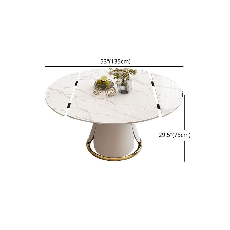 Nordic 1/4/5/7 Pieces Dining Set with Round Table and Leather Chairs Dinette Set Clearhalo 'Dining Room Sets' 'Dining Tables & Seating' 'dining_room_set' 'furn' 'furn_dining_room_set' 'Furniture' 'furniture_dining_room_set' 'Kitchen & Dining Furniture' 'kitchen&dining_furn' 'kitchen' 1200x1200_fd26e6d9-8eac-4fe3-a813-50eda427556a