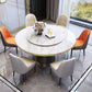 Contemporary Dining Table Pedestal Table for Home Kitchen Dinner Clearhalo 'Dining Tables & Seating' 'Dining Tables' 'dining_table' 'furn' 'furn_dining_table' 'Furniture' 'Kitchen & Dining Furniture' 1200x1200_fd274ee3-d031-485a-8644-a2e3825c685e