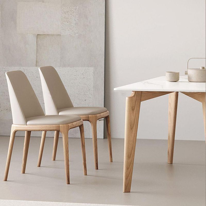 Medieval Rectangle Dining Table Sintered Stone Table with Wooden Legs Clearhalo 'Dining Tables & Seating' 'Dining Tables' 'dining_table' 'furn' 'furn_dining_table' 'Furniture' 'Kitchen & Dining Furniture' 1200x1200_fd2aea7e-0127-4013-8daf-7cb2cdde97f2