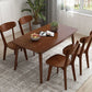Table à manger en bois Nordic Glam Table rectangulaire à manger avec pieds en bois