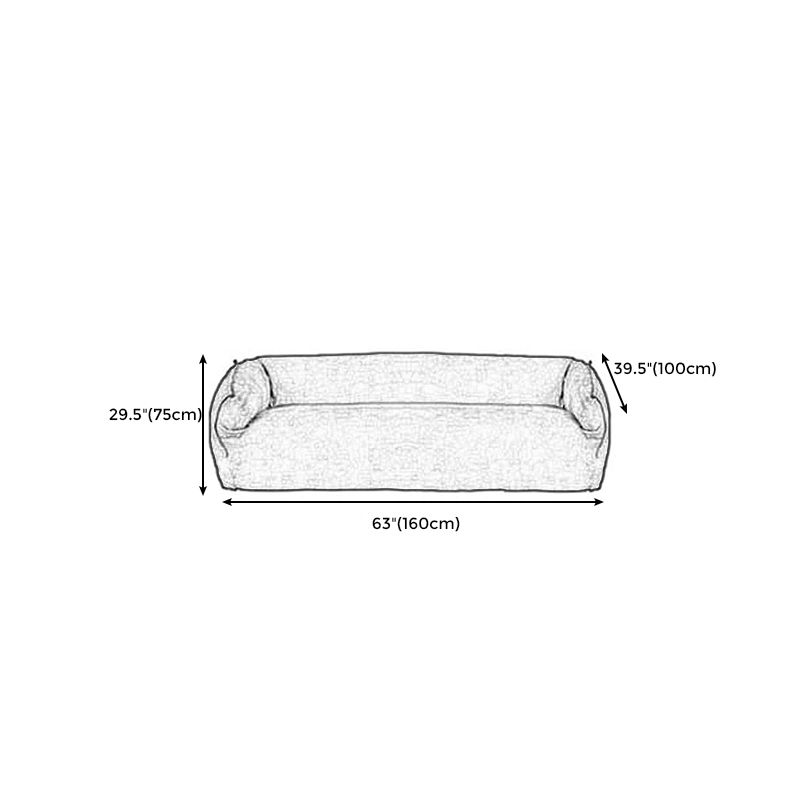 Velvet Pillow Top Arm Sofa 38.5"W with Tight Back Stain Resistant Sofa Clearhalo 'furn' 'furn_sofas' 'Furniture' 'furniture_sofas' 'Living Room Furniture' 'Sofa' 'sofas' 1200x1200_fd2ca39e-35d0-4bc4-94f2-62781f547578