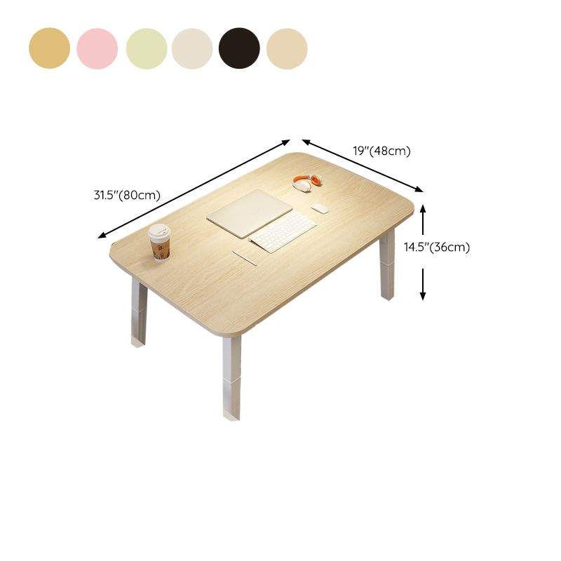 Escritorio de oficina de madera de ingeniería contemporánea escritorio de escritura con piernas blancas