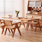 Modern Double Pedestal Dining Table Wood Table for Dining Room Kitchen Clearhalo 'Dining Tables & Seating' 'Dining Tables' 'dining_table' 'furn' 'furn_dining_table' 'Furniture' 'Kitchen & Dining Furniture' 1200x1200_fd31c226-e15e-4296-94dd-985fc30ddd17