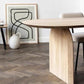 Oval Solid Wood Dining Table Modern Furniture with Double Pedestal for Office