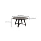 Mesa de comedor moderna mesa redonda de madera para comedor