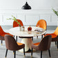 Nordic Glam Sintered Stone Dining Round Table Set 1/4/5/7 Pieces Dining Set