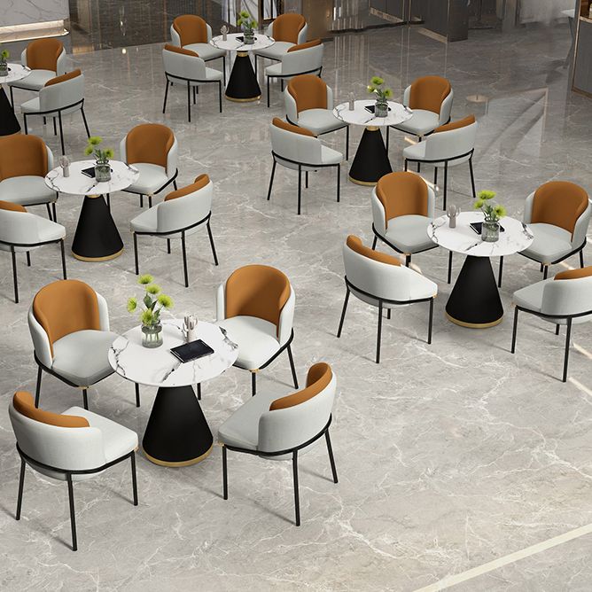 Glam 1/2/5 Pieces Dining Set Sintered Stone Dining Table Set for Dining Areas Clearhalo 'Dining Room Sets' 'Dining Tables & Seating' 'dining_room_set' 'furn' 'furn_dining_room_set' 'Furniture' 'furniture_dining_room_set' 'Kitchen & Dining Furniture' 1200x1200_fd384384-25cd-4b2d-845c-25abd08c9440