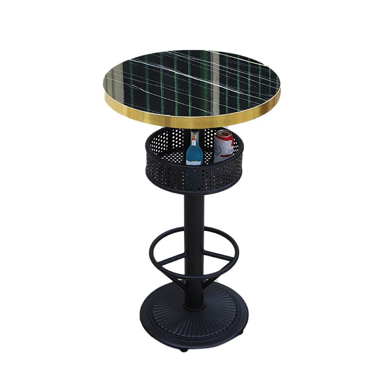 Industrial Wood Top Bistro Table Matte Finish Bar Table for Small Places Clearhalo 'Bar Furniture' 'Bar Tables' 'bar_tables' 'furn' 'furn_bar_tables' 'Furniture' 'Kitchen & Dining Furniture' 1200x1200_fd3aae97-7eb2-4810-a9c8-7b1a399737f1