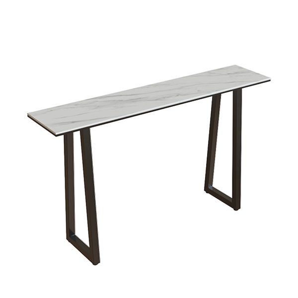 Rechthoek Stone Bistro Accent Dining Table Industriële Sled Indoor Pub Table