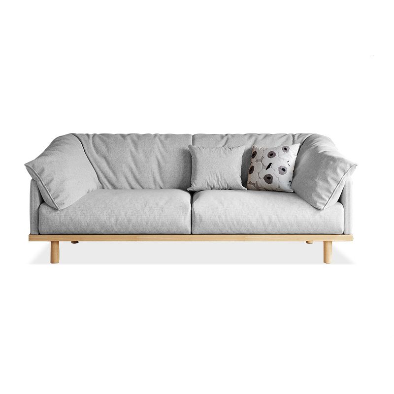 Living Room Cotton Couch Pillow Top Arm Sofa with Solid Wood Legs Clearhalo 'furn' 'furn_sofas' 'Furniture' 'furniture_sofas' 'Living Room Furniture' 'Sofa' 'sofas' 1200x1200_fd3c3d04-591c-4cf1-ba87-845bd53ad5ac