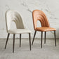 Contemporary Armless Dining Chairs Faux Leather Open Back Dining Side Chair