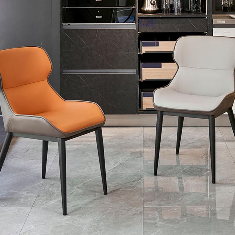 Sedia da pranzo in pelle sedia da pranzo contemporanea