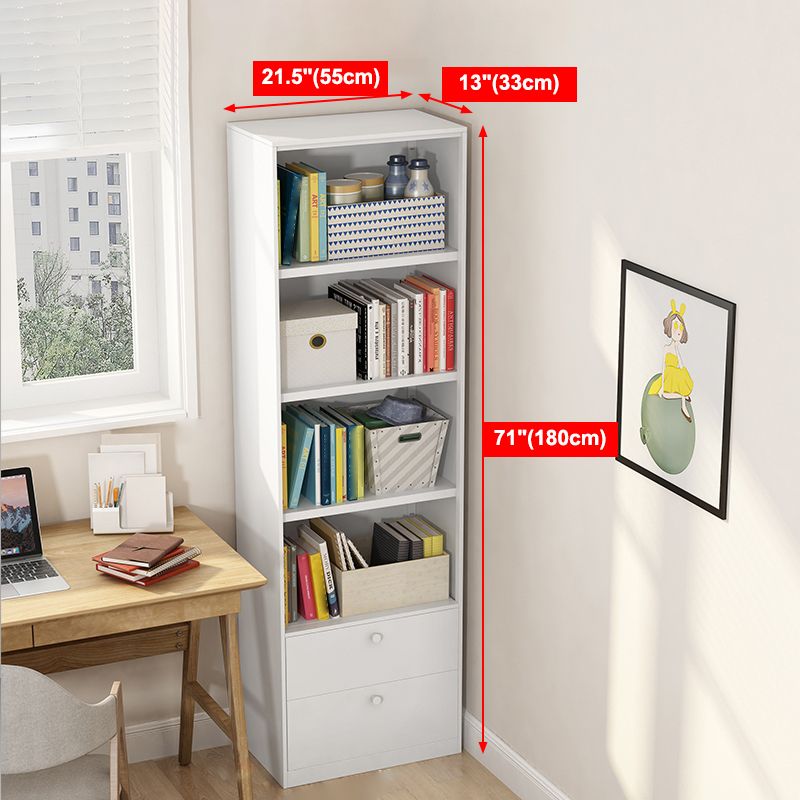 Closed Back Bookshelf Contemporary Style Bookcase for Study Room Office Clearhalo 'Bookcases' 'furn' 'furn_bookcases' 'Furniture' 'furniture_bookcases' 'Office Furniture' 1200x1200_fd425f6e-3ab0-4c54-a216-2fd31f8d5f5f