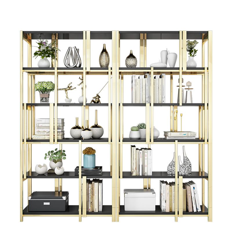 Libris de style contemporain Metal Bibliothèque à l'arrière pour le bureau à domicile