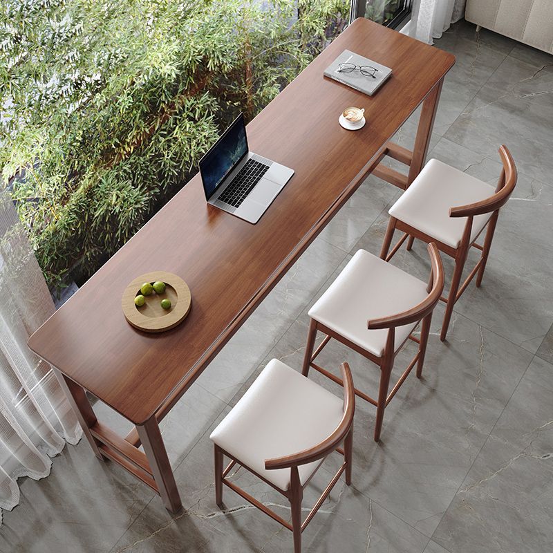 Modern Indoor Bar Stool Table Rectangle Wood Bar Dining Table Clearhalo 'Bar Furniture' 'Bar Tables' 'bar_tables' 'furn' 'furn_bar_tables' 'Furniture' 'Kitchen & Dining Furniture' 1200x1200_fd447bf8-7aa3-43b5-b2f2-0d6528882a2c