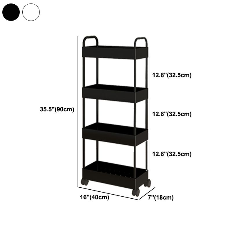 Moderno libreria etagere aperta scaffale in metallo scaffale in plastica scaffale con ruote di caster