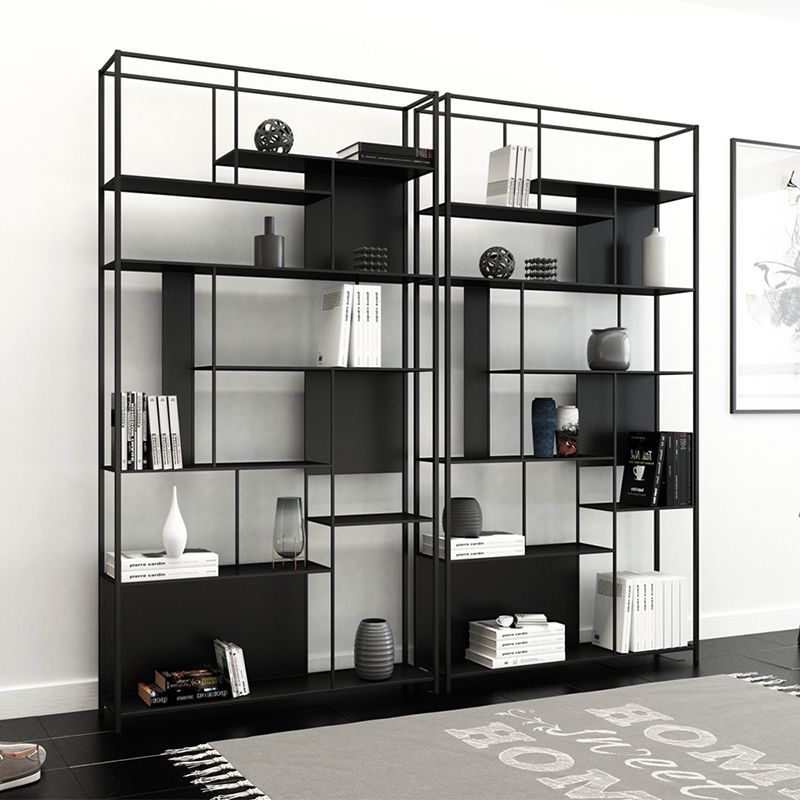 Industrial Open Rectangle Storage Bookshelf Home Office Etagere Bookcase Clearhalo 'Bookcases' 'furn' 'furn_bookcases' 'Furniture' 'Office Furniture' 1200x1200_fd474ea3-4c9e-485d-a0d3-b2a448014754