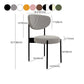 Glam Style Upholstered Side Chair Open Back Dining Side Chair Clearhalo 'Dining Chairs' 'Dining Tables & Seating' 'dining_chair' 'furn' 'furn_dining_chair' 'Furniture' 'furniture_dining_chair' 'Kitchen & Dining Furniture' 1200x1200_fd47ca74-a0a9-47b2-8813-81a8eefa6d3c