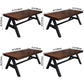Industrial Solid Wood Dining Table Brown Rectangle Table with Trestle Base for Dinning Room Clearhalo ' dining_table' 'Dining Tables & Seating' 'Dining Tables' 'furn' 'furn_dining_table' 'Furniture' 'furniture_dining_table' 'Kitchen & Dining Furniture' 'kitchen&dining_furn' 'kitchen' 'kitchen_dining_table' 1200x1200_fd4a3763-6e02-4eb5-bc62-3d0586b4a2ba