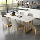 Modern Rectangular Dining Set 1/5/7 Pieces Sintered Stone Dining Table Set