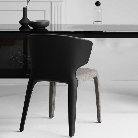 Modern Metal Dining Room Chair Wingback Arm Single Chair for Home Use Clearhalo ' kitchen&dining_furn' 'Dining Chairs' 'Dining Tables & Seating' 'dining_chair' 'furn' 'furn_dining_chair' 'Furniture' 'furniture_dining_chair' 'Kitchen & Dining Furniture' 'kitchen' 1200x1200_fd4d584d-74e6-4f79-9dfe-988c41aa47dd