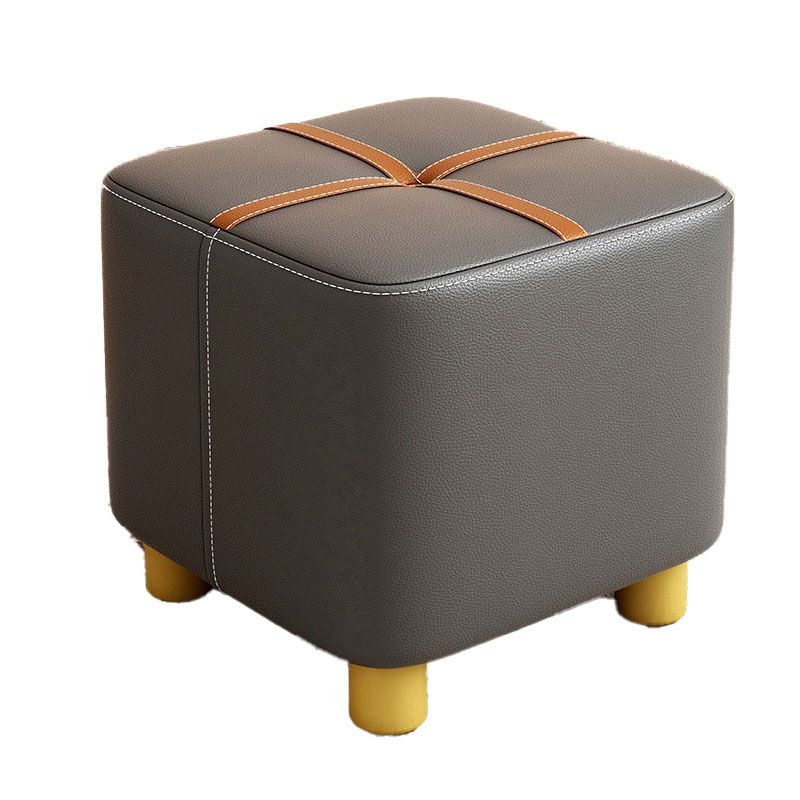 Faux Leather Modern Standard Striped Suqare Cube for Drawing Room Clearhalo 'furn' 'furn_ottomans_poufs' 'Furniture' 'Living Room Furniture' 'Ottomans & Poufs' 'ottomans_poufs' 1200x1200_fd504372-c9cf-437b-841e-a558e8fafc7c