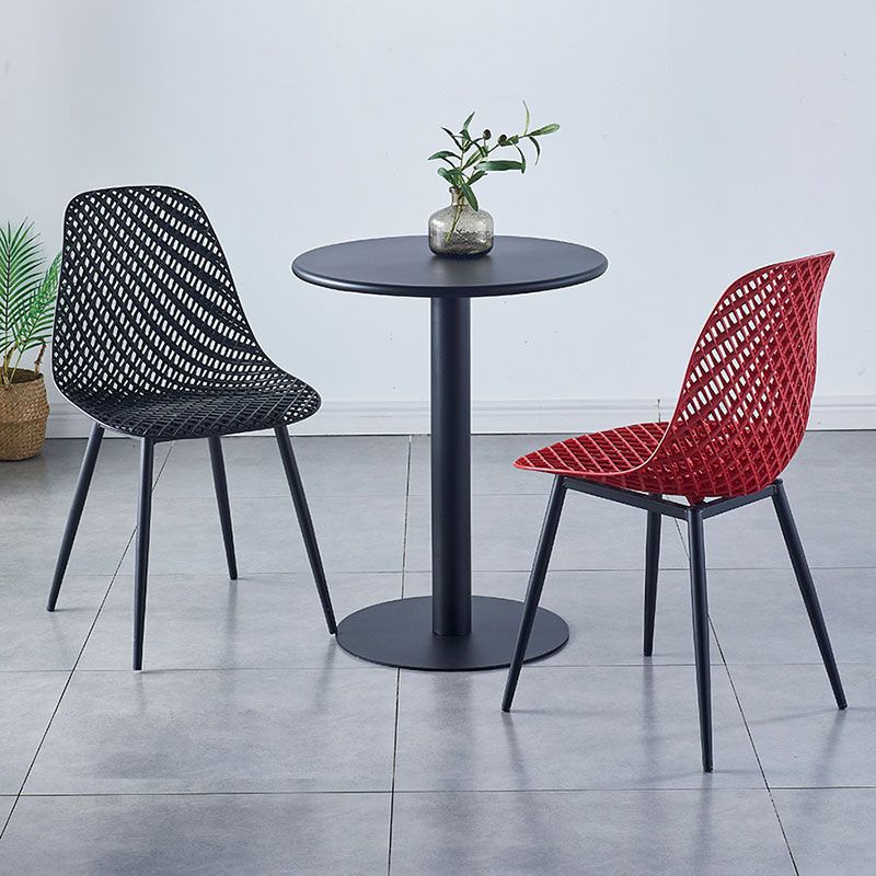 Contemporary Kitchen Chair Dining Armless Side Chair with Metal Legs Clearhalo ' kitchen&dining_furn' 'Dining Chairs' 'Dining Tables & Seating' 'dining_chair' 'Furniture' 'furniture_dining_chair' 'Kitchen & Dining Furniture' 'kitchen' 1200x1200_fd514f9b-569a-4474-86d4-0a4a13179245