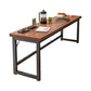 Table de bar de bistro de style moderne Table de bar à tréteaux en bois rectangulaire