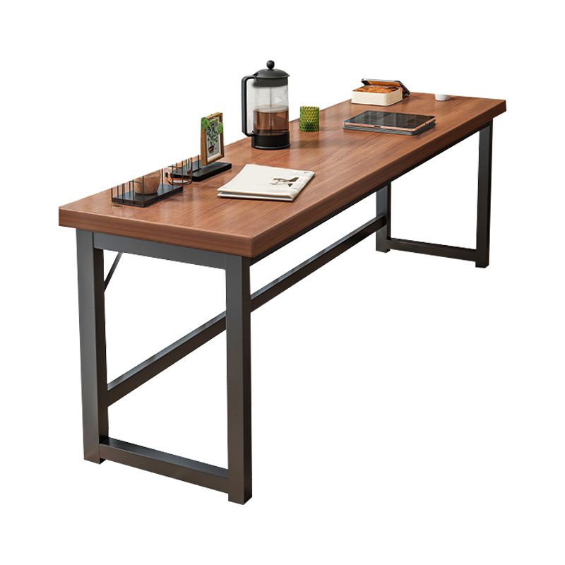 Table de bar de bistro de style moderne Table de bar à tréteaux en bois rectangulaire