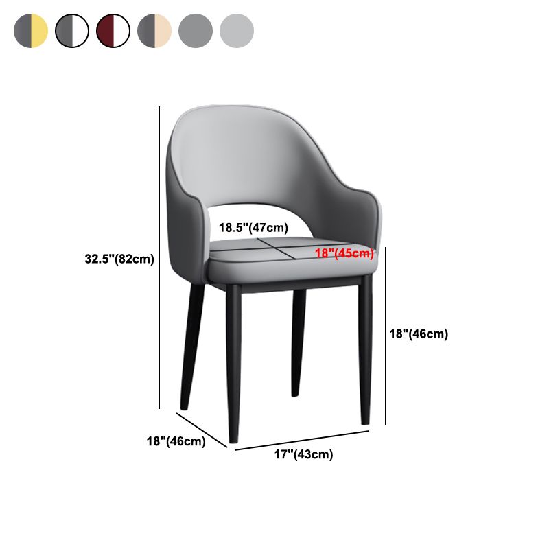 Silla de comedor de estilo contemporáneo silla de brazo con tapicería