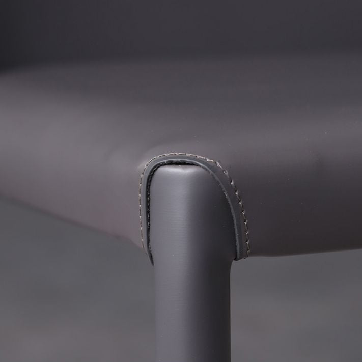 Home Leather Armless Dining Chairs Upholstered Side Chairs with Metal Legs Clearhalo ' kitchen&dining_furn' 'Dining Chairs' 'Dining Tables & Seating' 'dining_chair' 'furn' 'furn_dining_chair' 'Furniture' 'furniture_dining_chair' 'Kitchen & Dining Furniture' 'kitchen' 1200x1200_fd51bd45-ea0a-494b-be95-e395f448852e