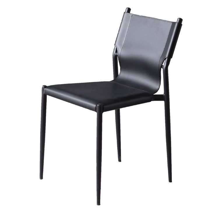 Leather Dining Side Chairs Modern Indoor-Outdoor Chair for Home Clearhalo 'Dining Chairs' 'Dining Tables & Seating' 'dining_chair' 'furn' 'furn_dining_chair' 'Furniture' 'Kitchen & Dining Furniture' 1200x1200_fd53ac46-a1f8-4ff5-bb05-ad8569ba4e61