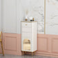 Commode classique de coffre de rangement de Glam de coffre de stockage en pierre de largeur de 11,7 pouces
