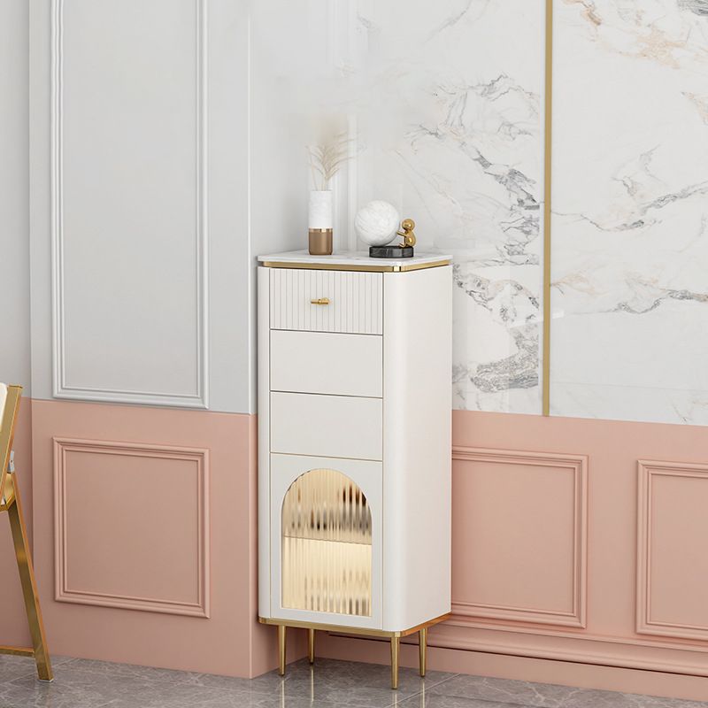 Commode classique de coffre de rangement de Glam de coffre de stockage en pierre de largeur de 11,7 pouces
