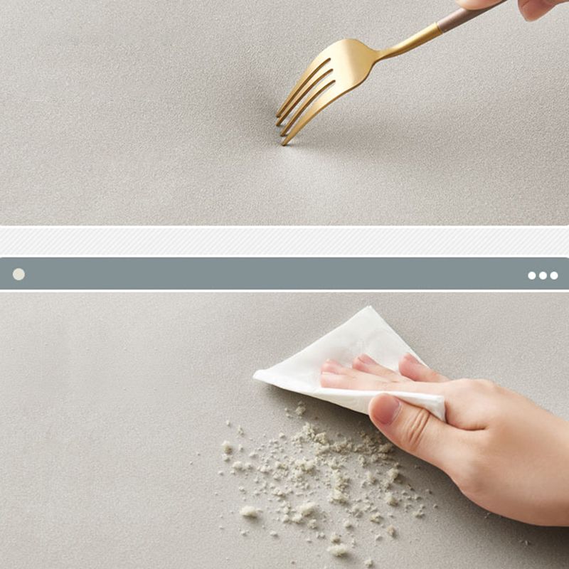 Light-grey and Blue-Gray Seating Cushions Standard Faux Leather Sofa