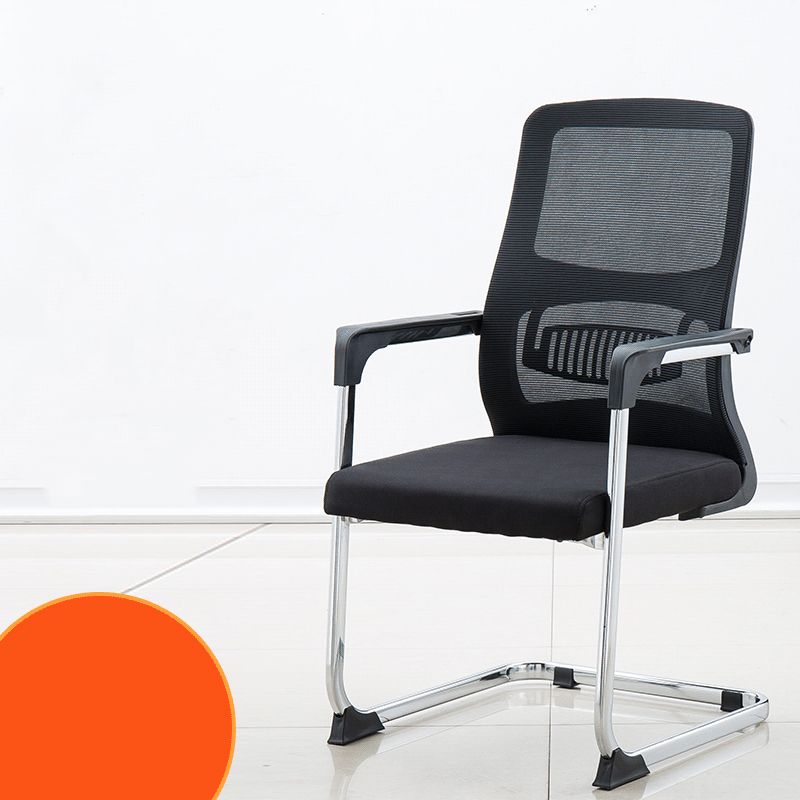 Silla de escritorio tapizada AirGrid, transpirable, negra, contemporánea, de 23" de ancho