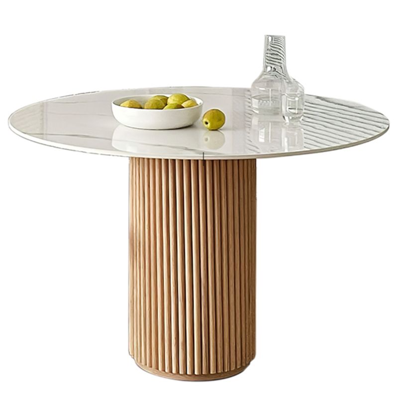 Solid Wood Pedestal Dining Site Table Simplicity Style Round Dinette Table Clearhalo ' dining_table' 'Dining Tables & Seating' 'Dining Tables' 'furn' 'furn_dining_table' 'Furniture' 'furniture_dining_table' 'Kitchen & Dining Furniture' 'kitchen&dining_furn' 'kitchen' 'kitchen_dining_table' 1200x1200_fd57b939-aa2a-436e-bc38-a666db6fb01b